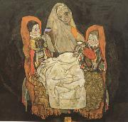 Mother with Two Chilren III (mk12) Egon Schiele